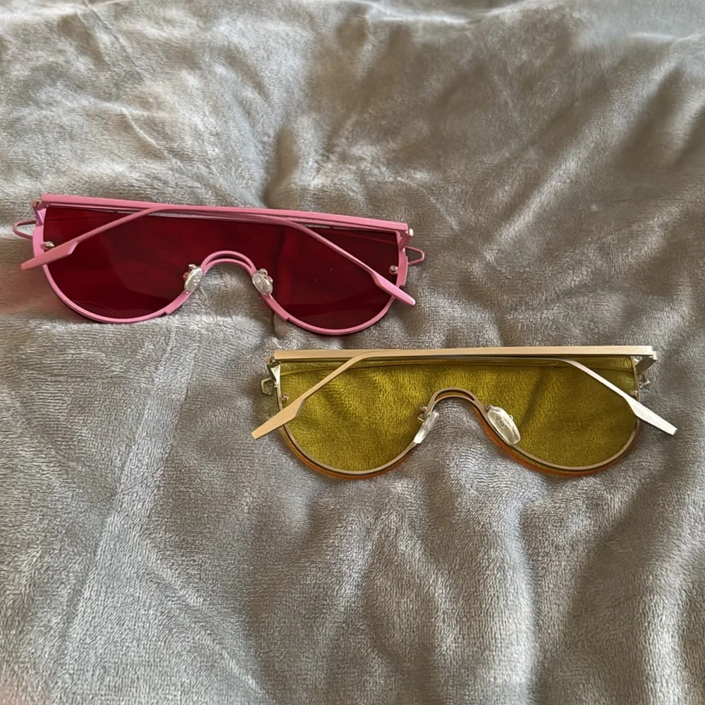 Fashion Nova Set of 2 Colored Fashion Sunglasses